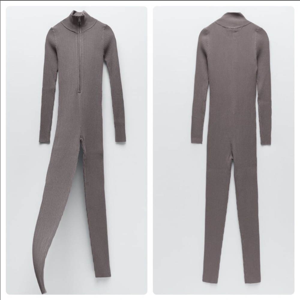 ZARA LIMITED EDITION KNIT JUMPSUIT - Picture 3 of 6